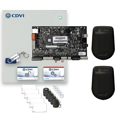CDVI A22KITSB Atrium 2-Door SOLAR Reader Kit