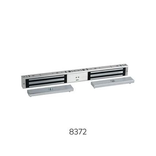 RCI 8372SCSX28 Surface Double MiniMag Electromagnetic Lock with Security Condition Sensor, Outswing Doors, 750 lb, 12/24VDC
