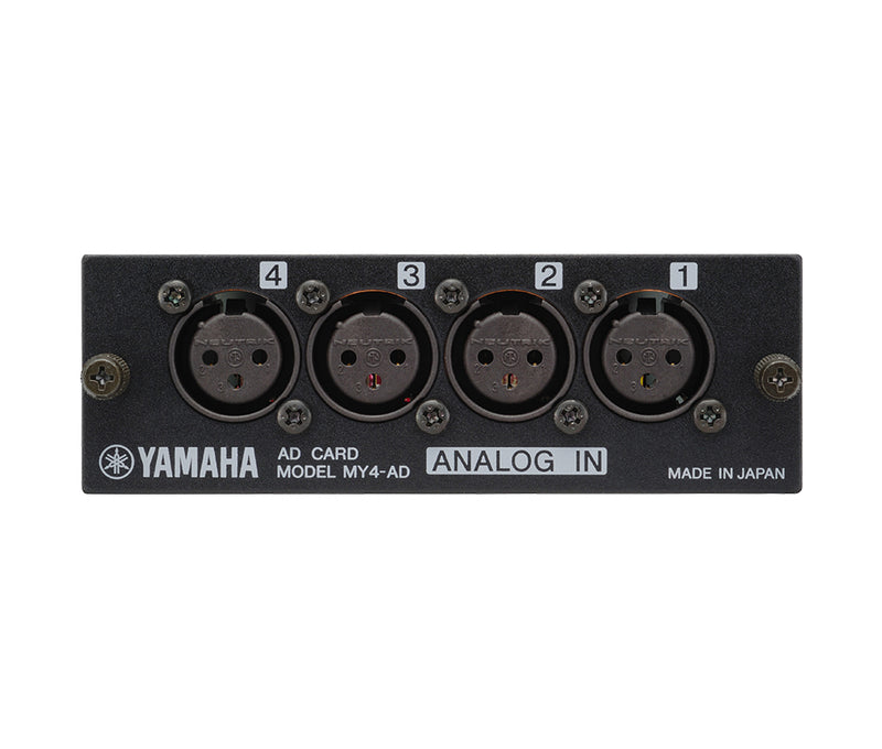 Yamaha YAC-MY4AD Pro 4-Channel Line Level Analog Input Card