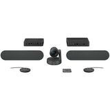Logitech 960-001225 Rally Plus UHD 4K Conference Camera System with Dual-Speakers and Mic Pods for Large Rooms