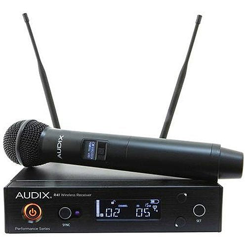 Audix AP41 OM2 40 Series Wireless Microphone System, R41 Diversity Receiver with H60/OM2 Handheld Transmitter, 522MHz - 554MHz