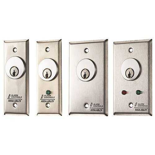 Alarm Controls MCK-4WP Single Gang Stainless Steel Plate with One 4A SPDT Momentary Switch