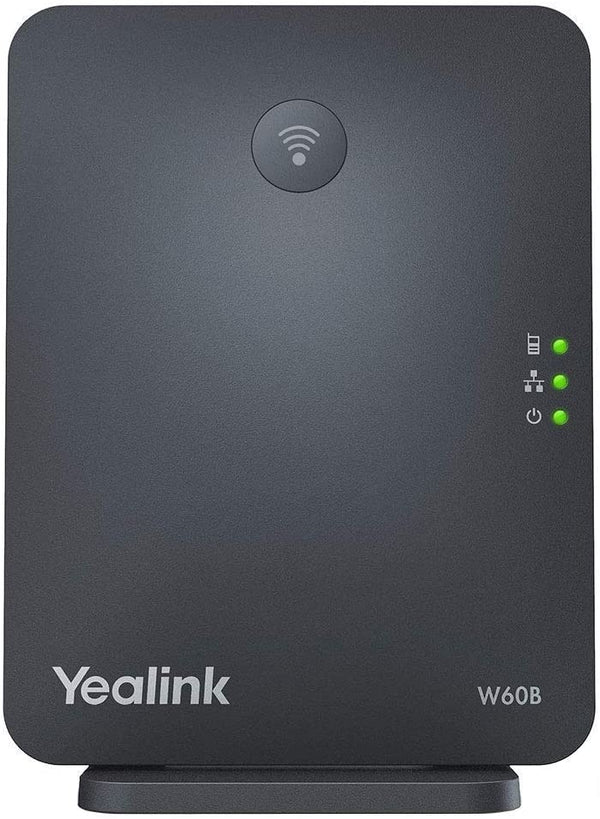 Yealink W60P Wireless DECT IP Cordless Office Phone and Base Station with 6AVE Universal Screen Cleaner