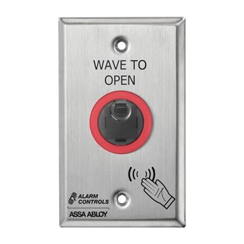 Alarm Controls NTB-1 NTB Battery Operated, UL Certified, No Touch Sensor, Wave to Open, Single Gang Wall Plate
