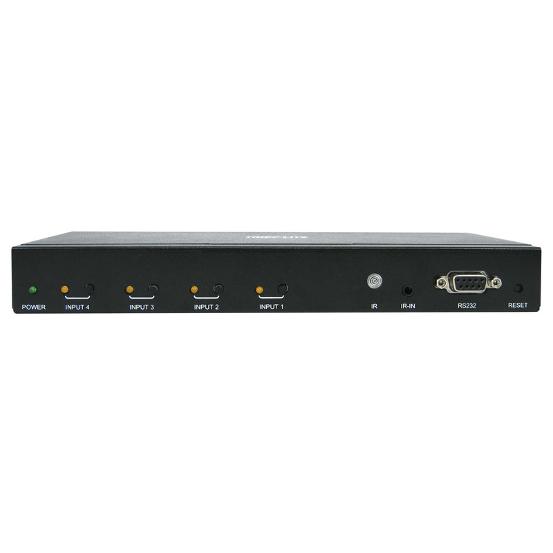 Tripp Lite B320-4X1-HH-K2  4-Port HDMI Switch Kit, 4K 60 Hz, 4 HDMI Inputs to 1 HDMI over Cat6 Extender, 125 ft., TAA