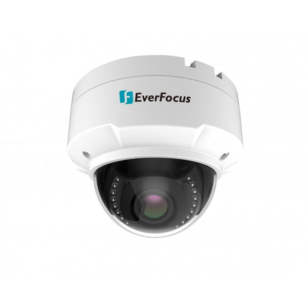 EverFocus EHN1250 2 Megapixel Outdoor Network IR Dome Camera, 2.8-12mm Lens