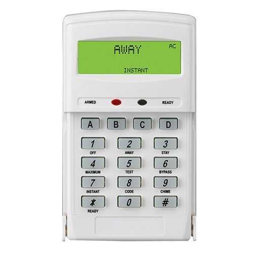 Honeywell Home 6165EX Slimline Custom Alpha Keypad for VISTA Systems, 32-Character Display, Portrait Style Keypad