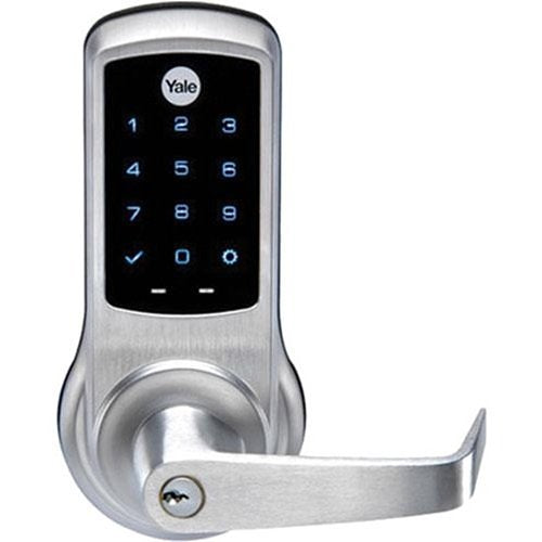 Yale NTB620-ZW2-AU-626-R-KR nexTouch Touchscreen Keypad Augusta Lever Lock with Z-Wave, Satin Chrome