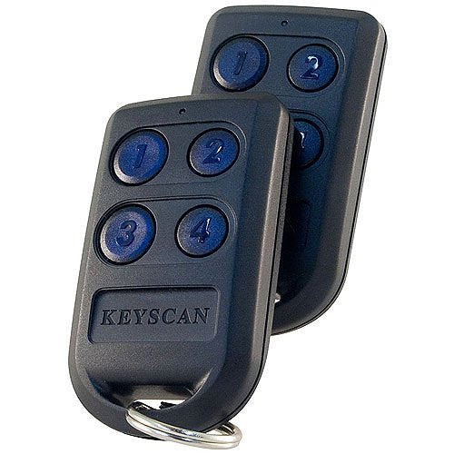 Keyscan K-TX2 HID 125kHz 4-Button Key Fob Wireless Transmitter, HID Coil, 10-Pack