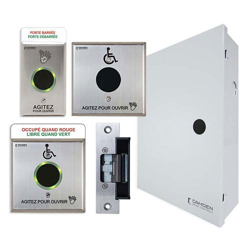 Camden CX-WC16-PSF Touchless Switch Restroom Kit, 6-Piece, French
